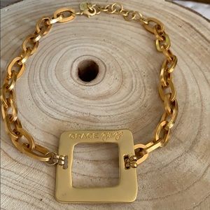 Grace George 18k gold dipped necklace NWOT
